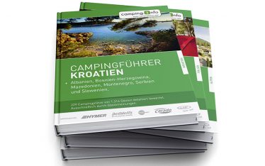 Gestaltung des gedruckten Campingführers (Booklet, Innenteil, Konzeption) von Camping.Info.